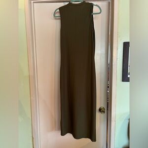 PUNK Button Detail Split Thigh Tank Dress